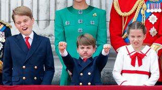 Prince Louis and Princess Charlotte on the Buckingham Palace balcony