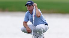 Bud Cauley of the United States lines up a putt on the 16th green during the second round of The Cognizant Classic in The Palm Beaches at PGA National Resort And Spa on March 01, 2024