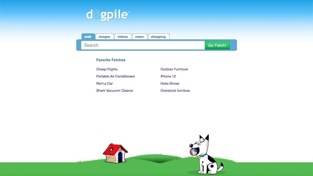 dogpile web search engine