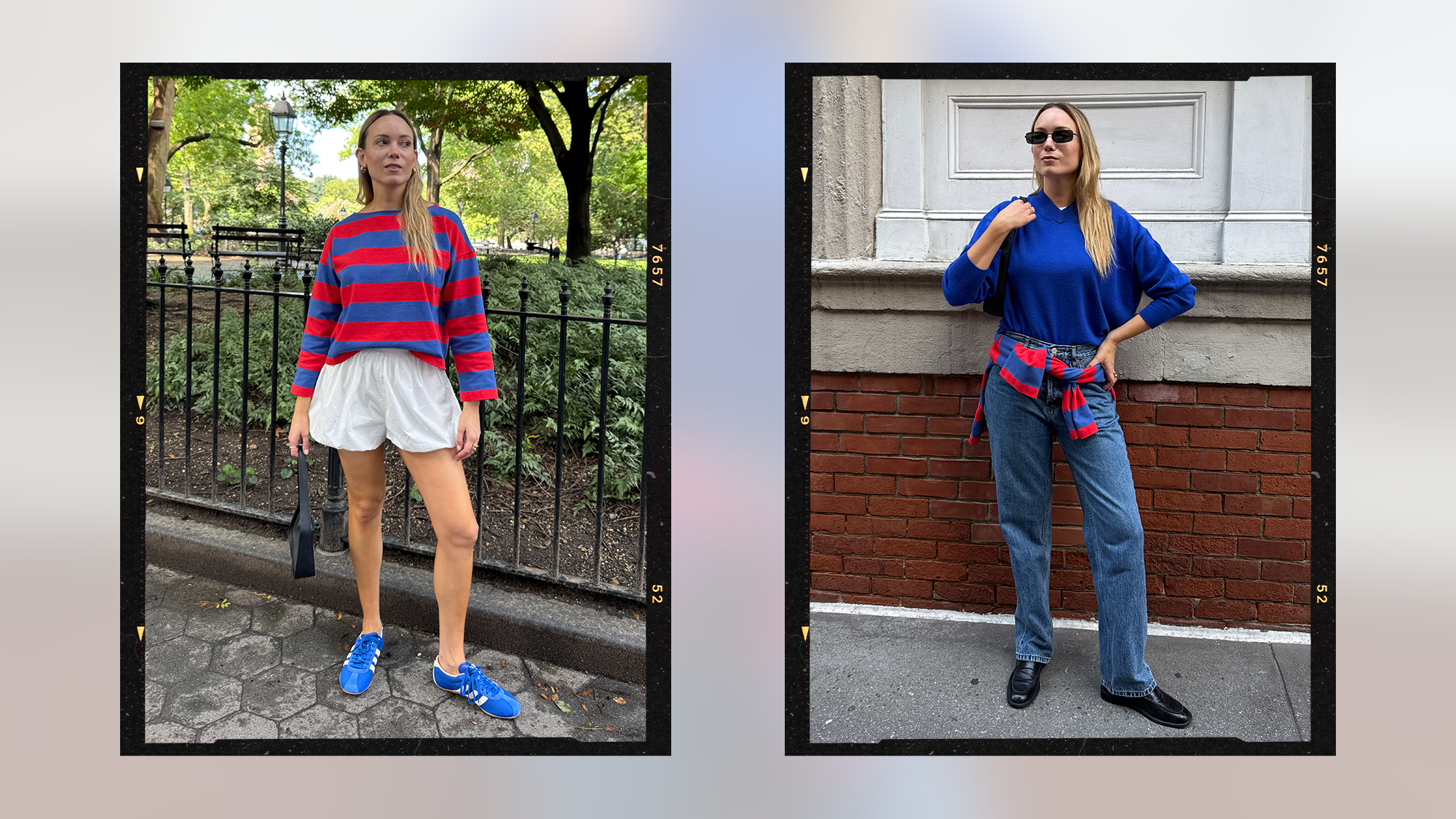 Fashion Director Michaela Bushkin wearing 2 nordstrom outfits
