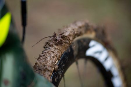 Everyone in the elite races ran mud tires. Literally.