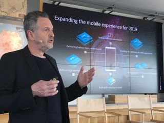 ARM's Rene Haas talks about the company's new processors. (Credit: Tom's Guide)