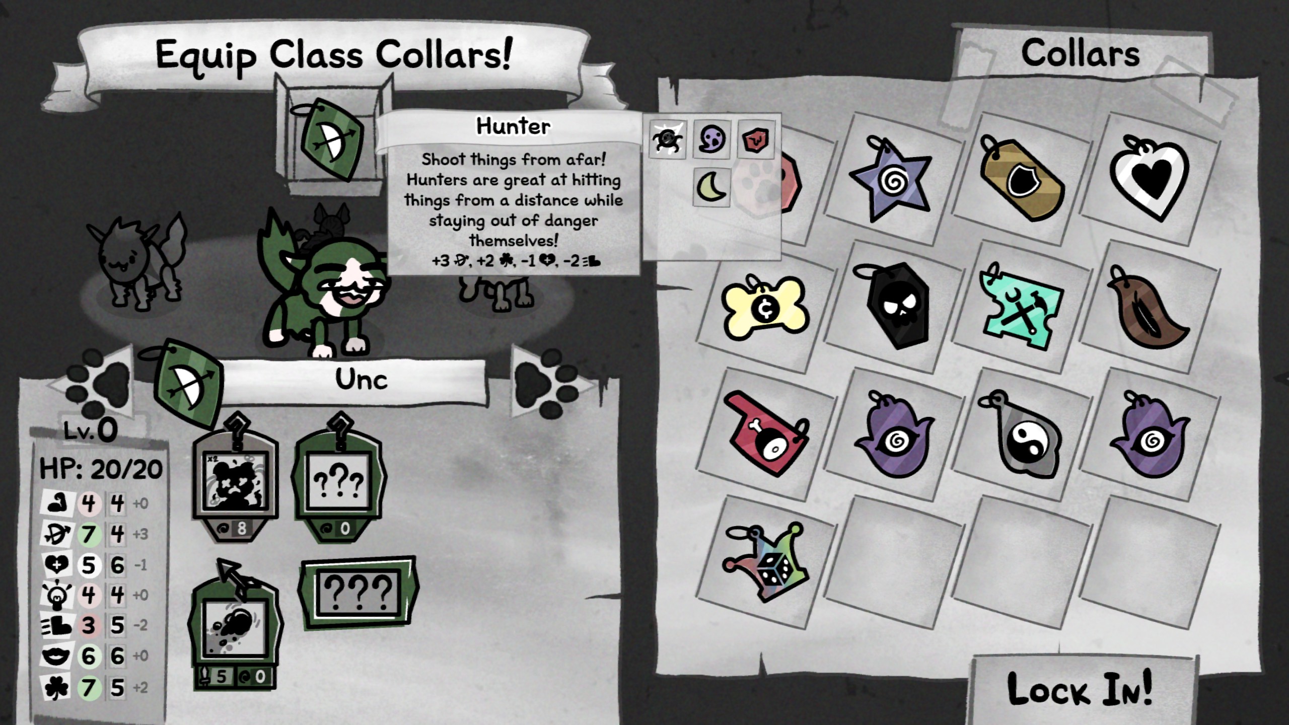 Mewgenics Hunter collar