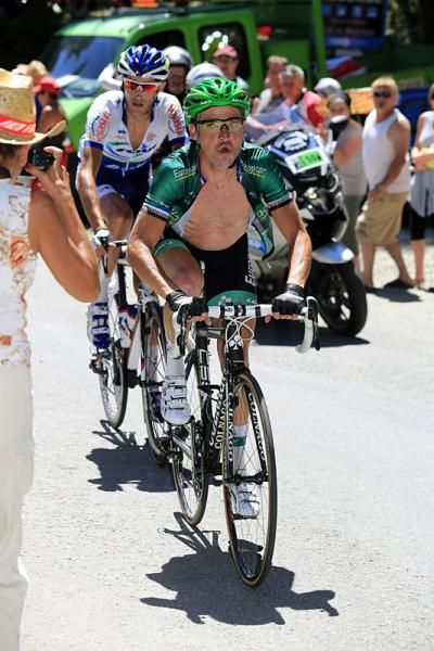 Thomas Voeckler (Europcar) leads Brice Feillu (Saur-Sojasun)