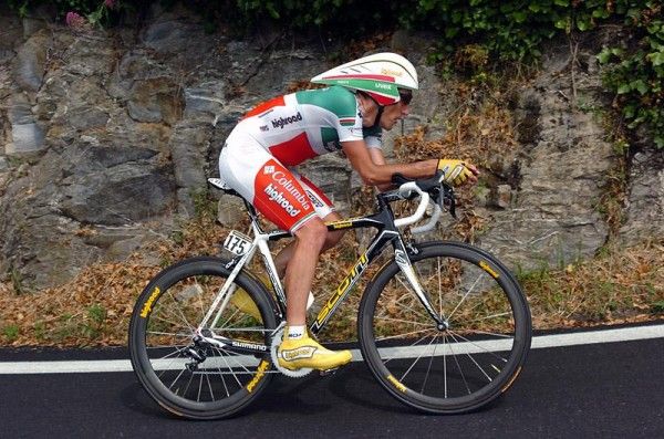 Italian national time trial champion Marco Pinotti (Team Columbia - Highroad) in action during stage 12.