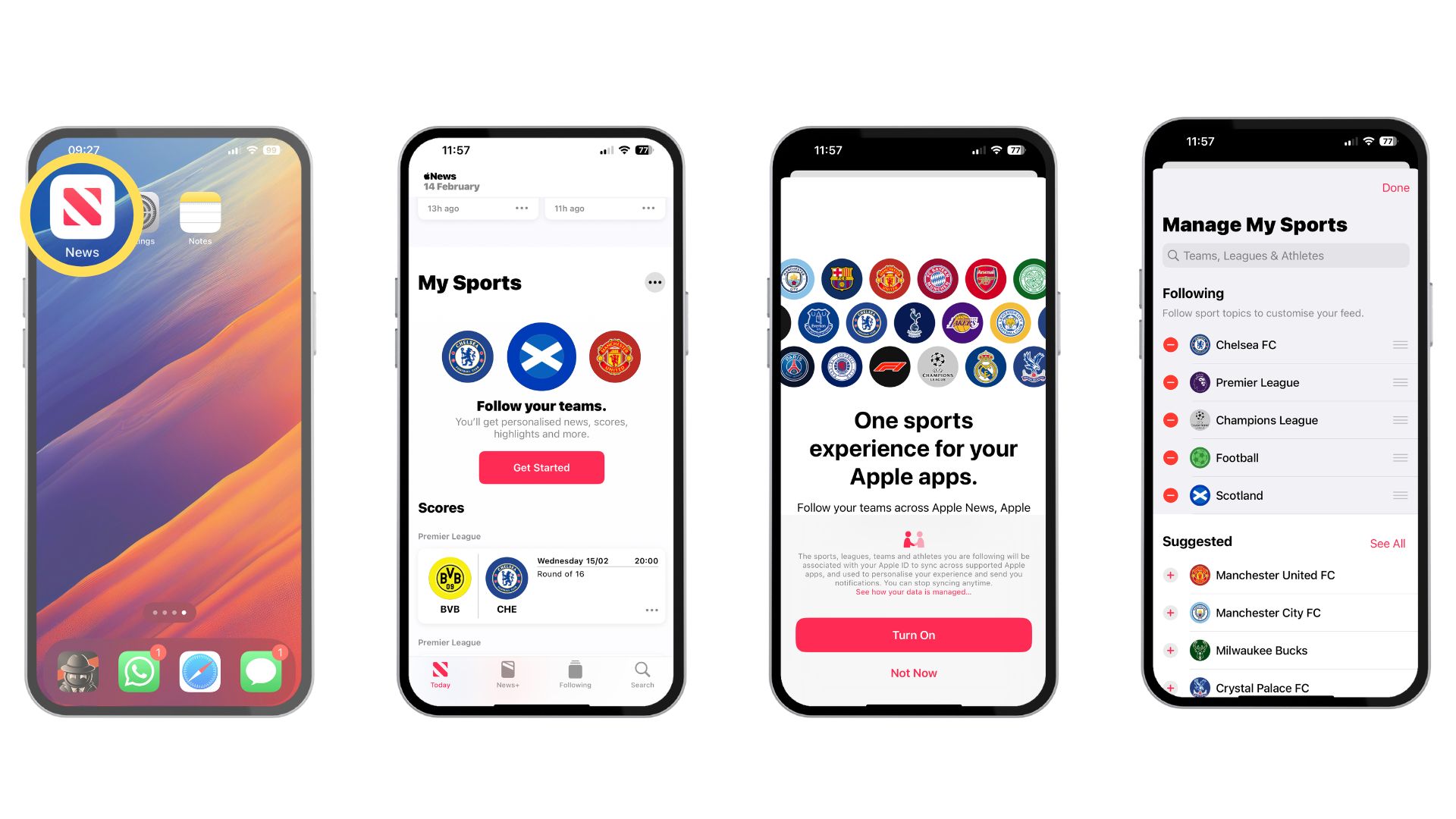 How to get started with My Sports in iOS 16