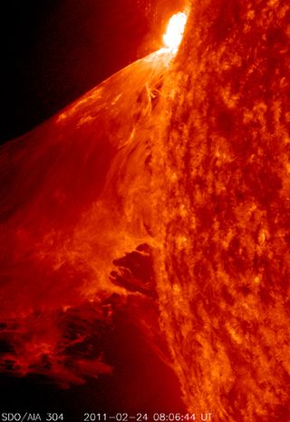 Solar flare captured by NASA's Solar Dynamics Observatory in August