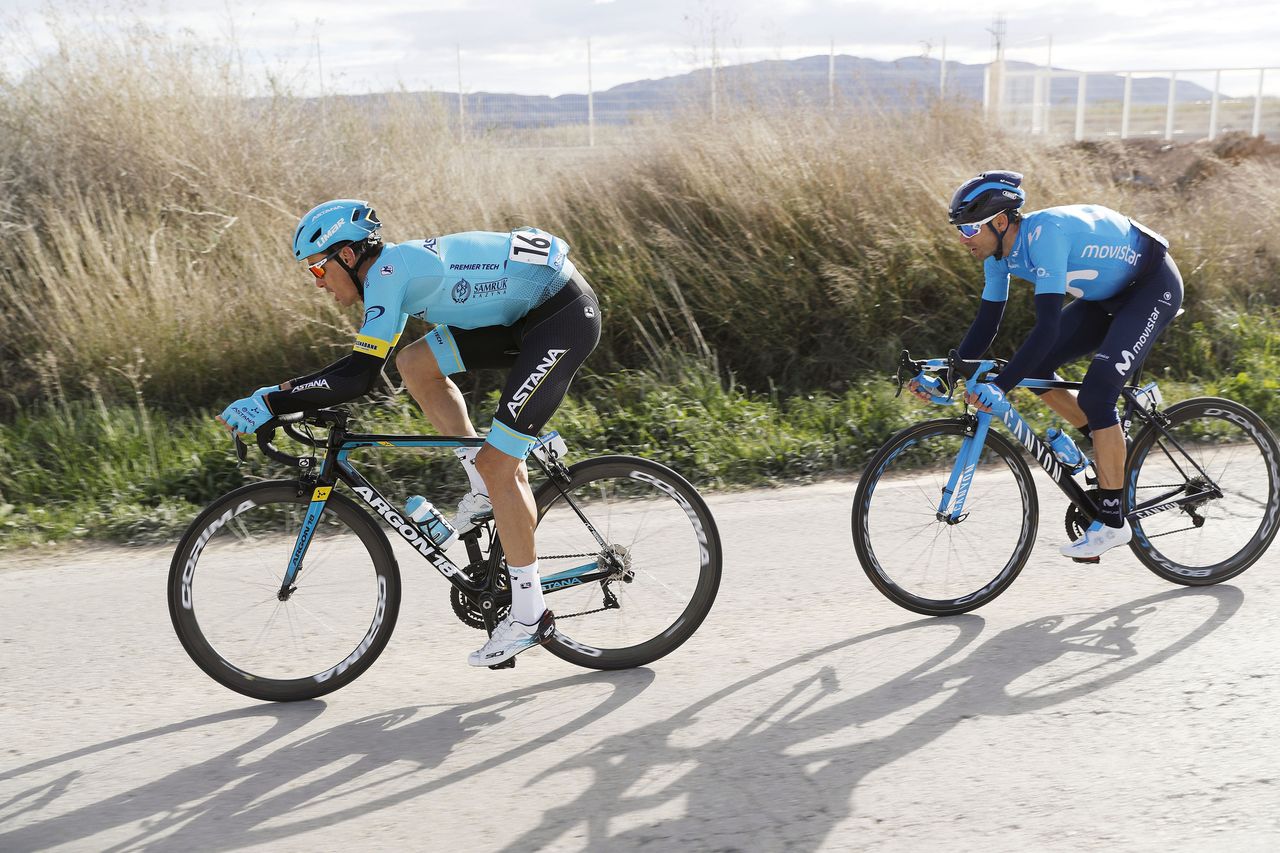 Luis Leon Sanchez and Alejandro Valverde on the attack