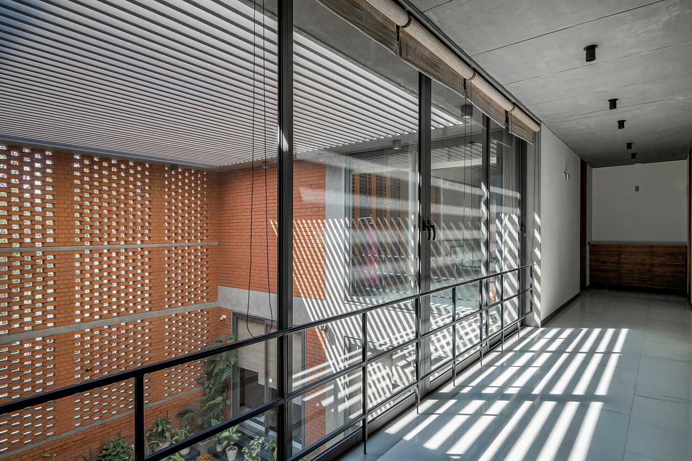 circulation inside An Urban House by MISA Architects