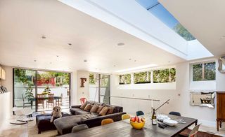 clerestory windows in open plan space