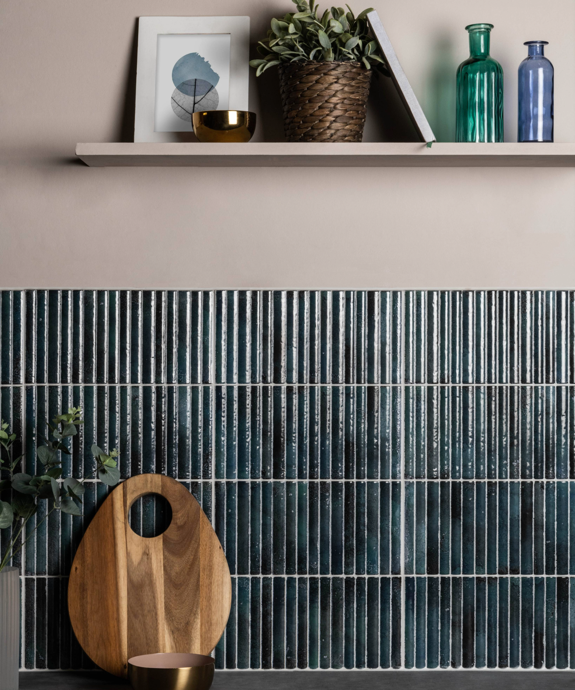 Kitkat tiles on a wall