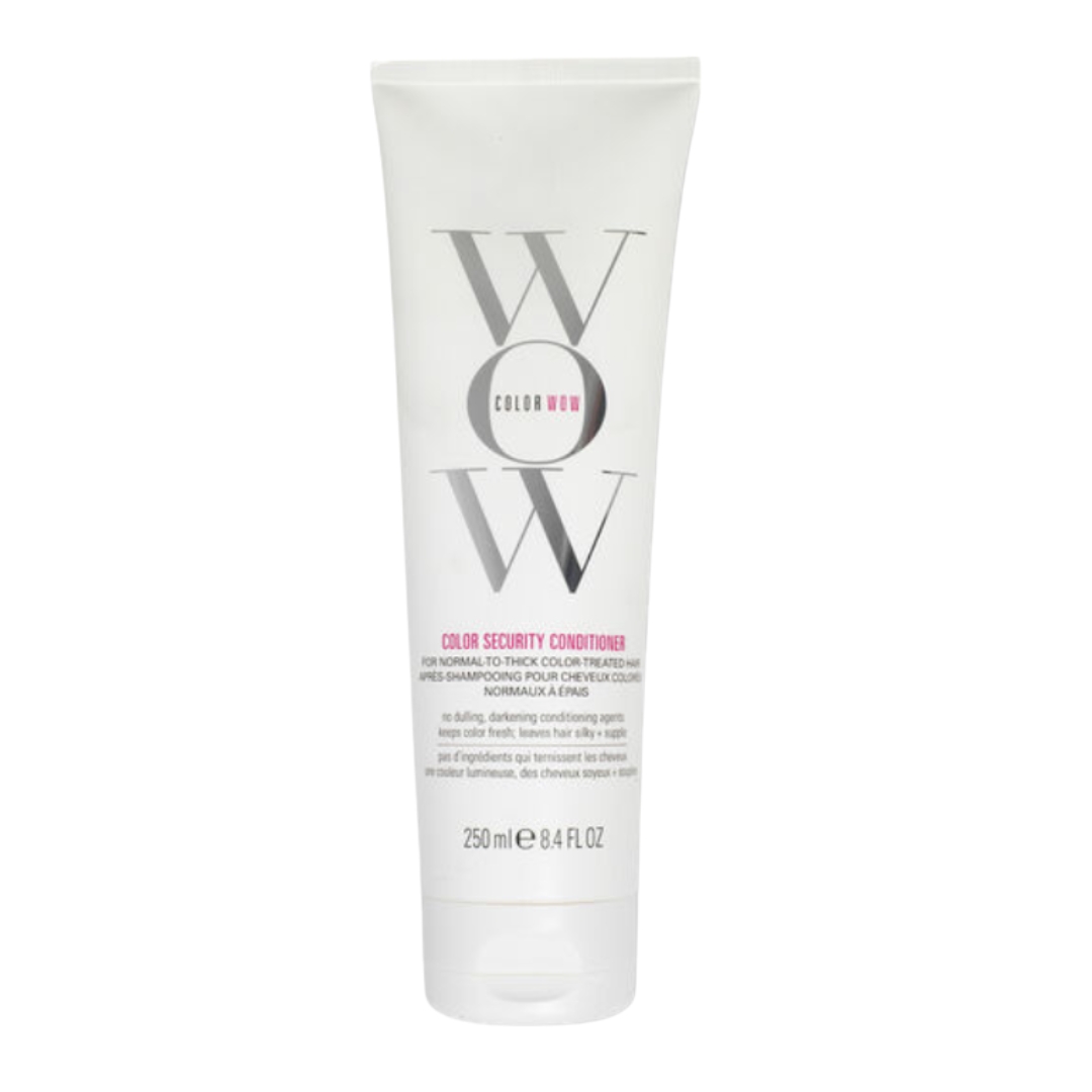 A product shot of the Color Wow Color Security Conditioner, on a white background