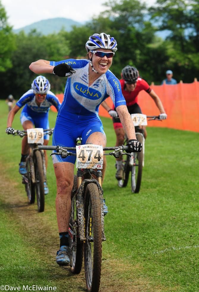 Georgia Gould (Luna Pro Team) takes the short track win at Catamount