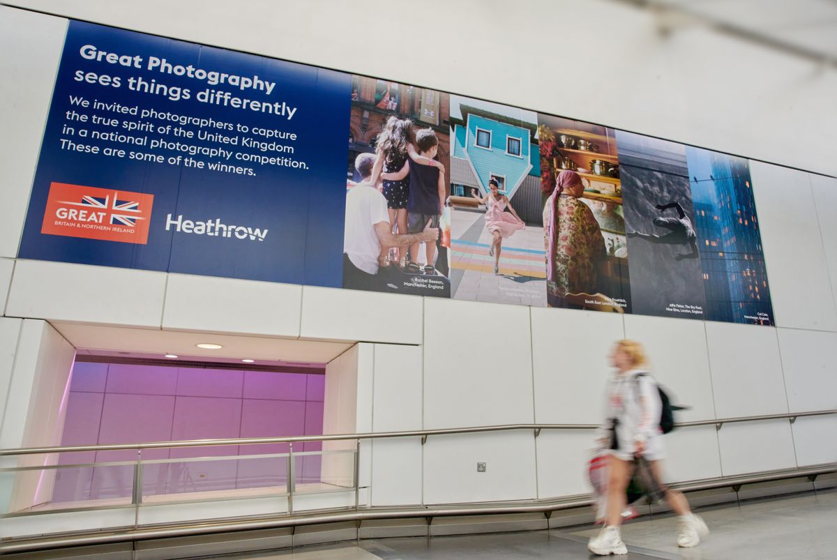  campaign turns Heathrow Airport into a picture gallery showcasing competition winning photography from across the nation