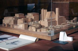 A model of Herzon & De Meuron's Tate Modern project