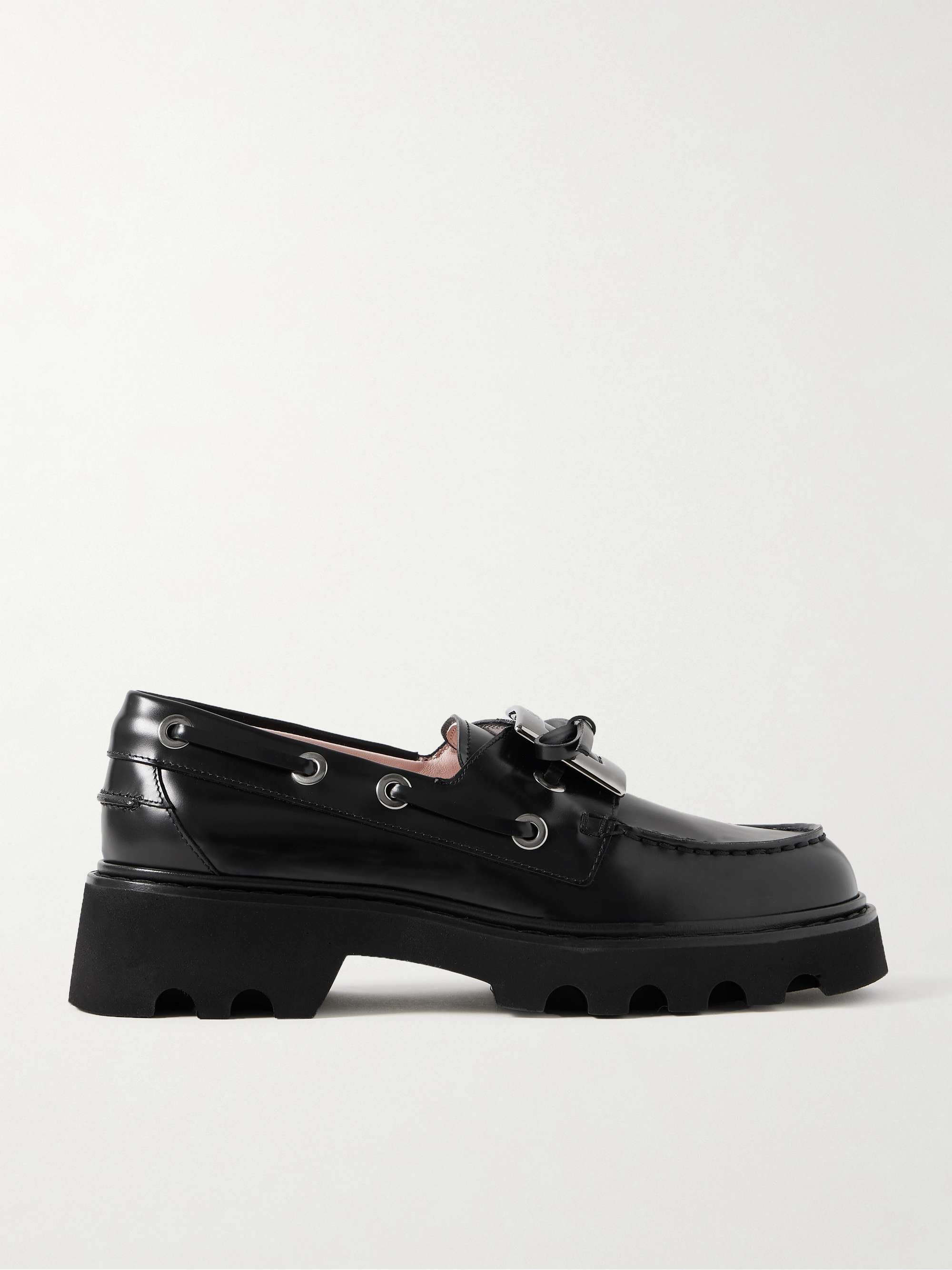 Viv Rangers Buckled Leather Loafers