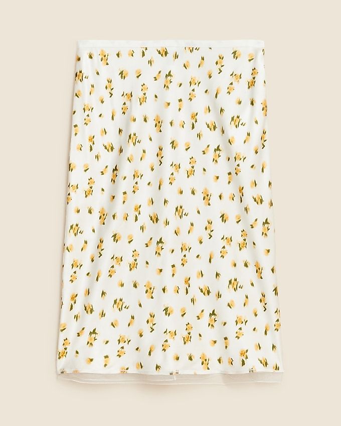 New Gwen Slip Skirt in Floral