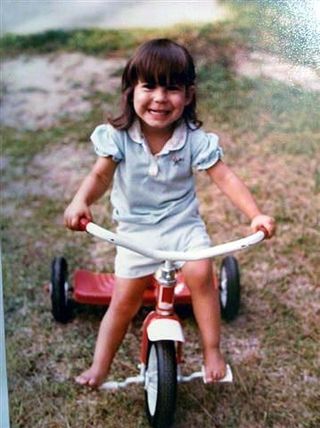 Kris Keim all smiles when on the bike – even today.