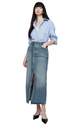 Banana Republic Denim Maxi Skirt (Was $100) 