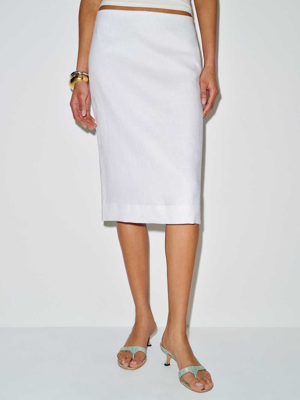 Fleur Linen Skirt