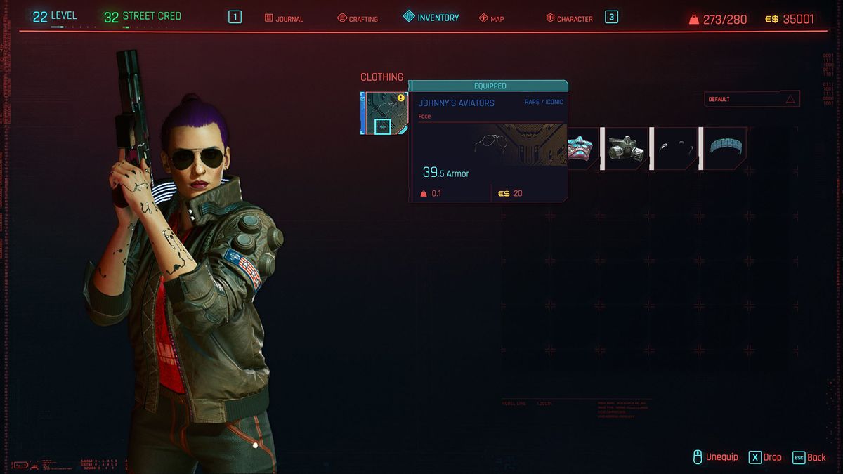 Коллекция Джонни Сильверхенда в Cyberpunk 2077