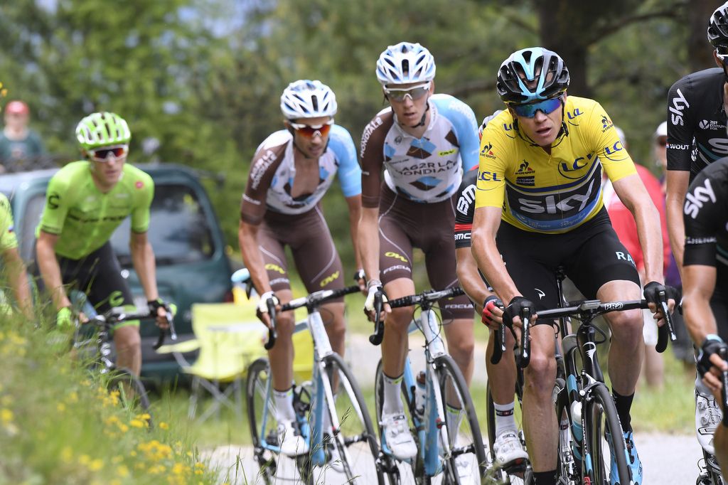 Chris Froome in yellow