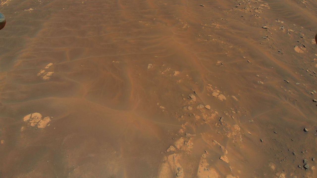 NASA&rsquo;s Ingenuity Mars Helicopter flew over these sand dunes and rocks during its ninth flight, on July 5, 2021. While the agency&rsquo;s Perseverance Mars can&rsquo;t risk getting stuck in this sand, scientists are still able to learn about this region by studying it from Ingenuity&rsquo;s images.