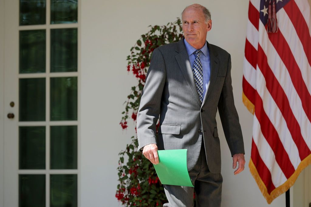 DNI Dan Coats leaves the Oval Office