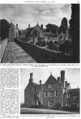 The Dinmore Estate was featured in Country Life in 1985, when Clive Aslet — who went on to edit the magazine — produced a lengthy feature about it. 'There are three principal reasons to visit Dinmore,' he wrote at the time. 'The view, the history of the site as a commandery of the Knights Hospitaller, and the extraordinary cloister and music rooms added in 1932-36.' Credit: Country Life Picture Library