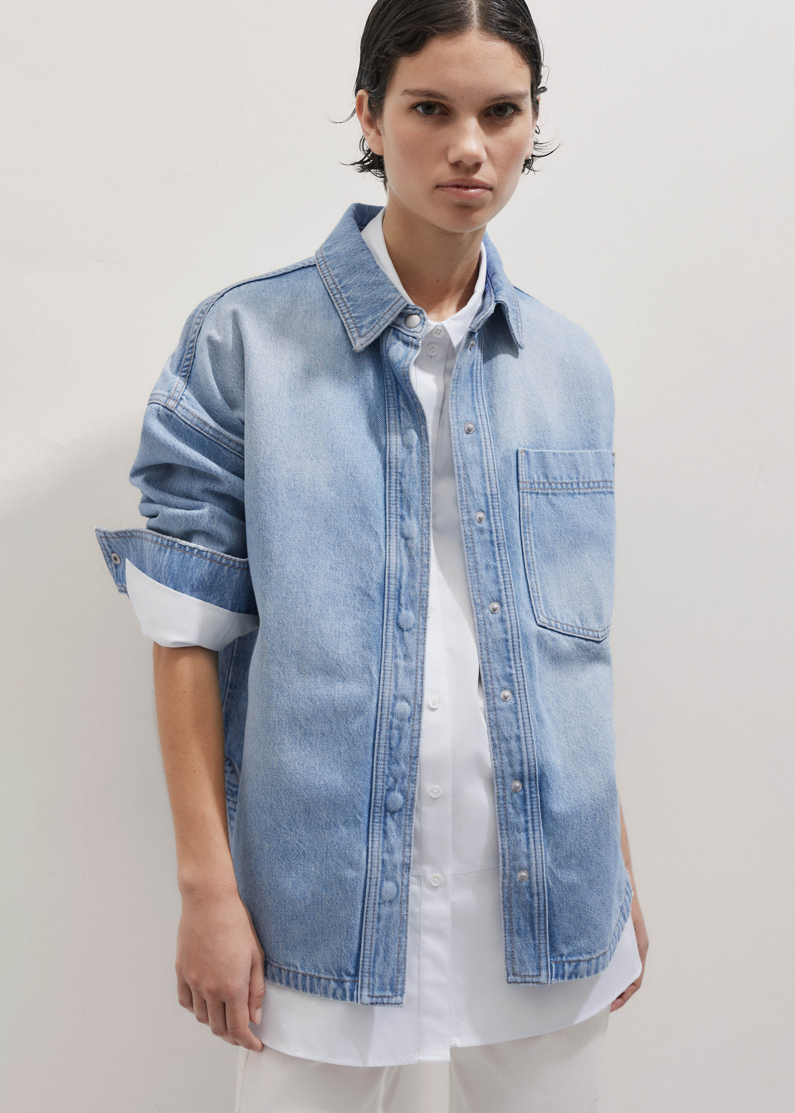 Oversized Denim Shacket
