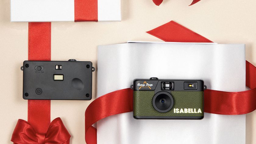 A customized Camp Snap compact camera