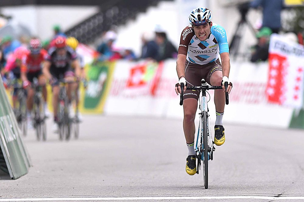 Pierre Latour finsihes stage 4 at Romandie
