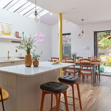 kitchen diner extension with island