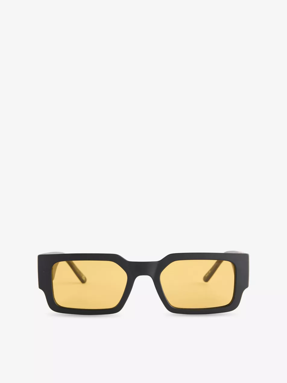 2552160 Contemplation Rectangle-Frame Polycarbonate Sunglasses