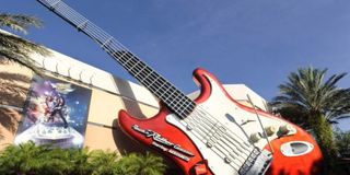 Giant Guitar at Rock N' Roller Coaster featuring Aerosmith at Disney's Hollywood Studios.
