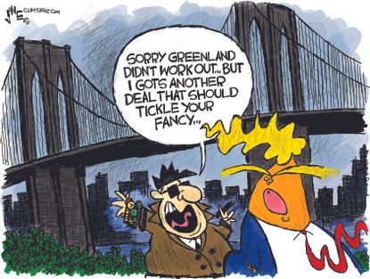 Political Cartoon Trump Buying Greenland New York