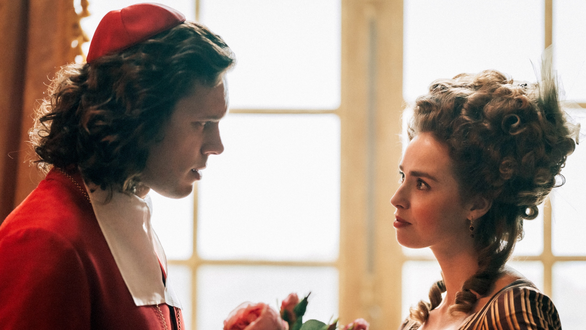 Jeanne meets with Cardinal Rohan in Marie Antoinette