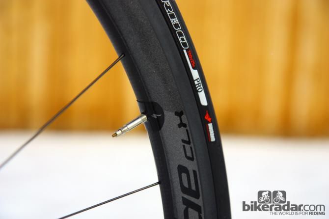 Details, details - a small decal keeps the long valve stem from rattling.
