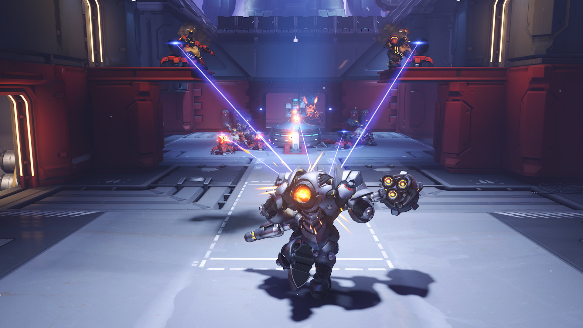 Overwatch Classic event mode screenshots featuring old heroes on old maps