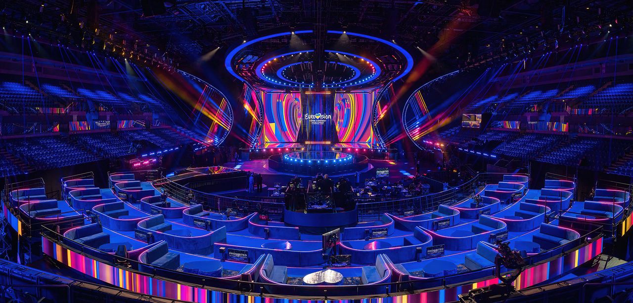 view of eurovision 2023 stage design 