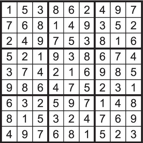 Sudoku solution
