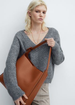 Shopper Bag With Buckle