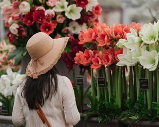 woman at the Chelsea Flower Show