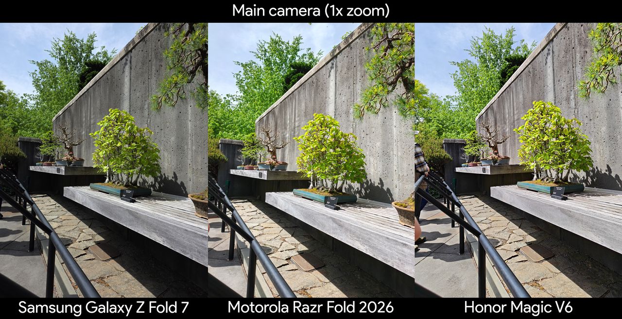 Comparing camera quality between the Motorola Razr Fold 2026 Honor Magic V6, and Samsung Galaxy Z Fold 7