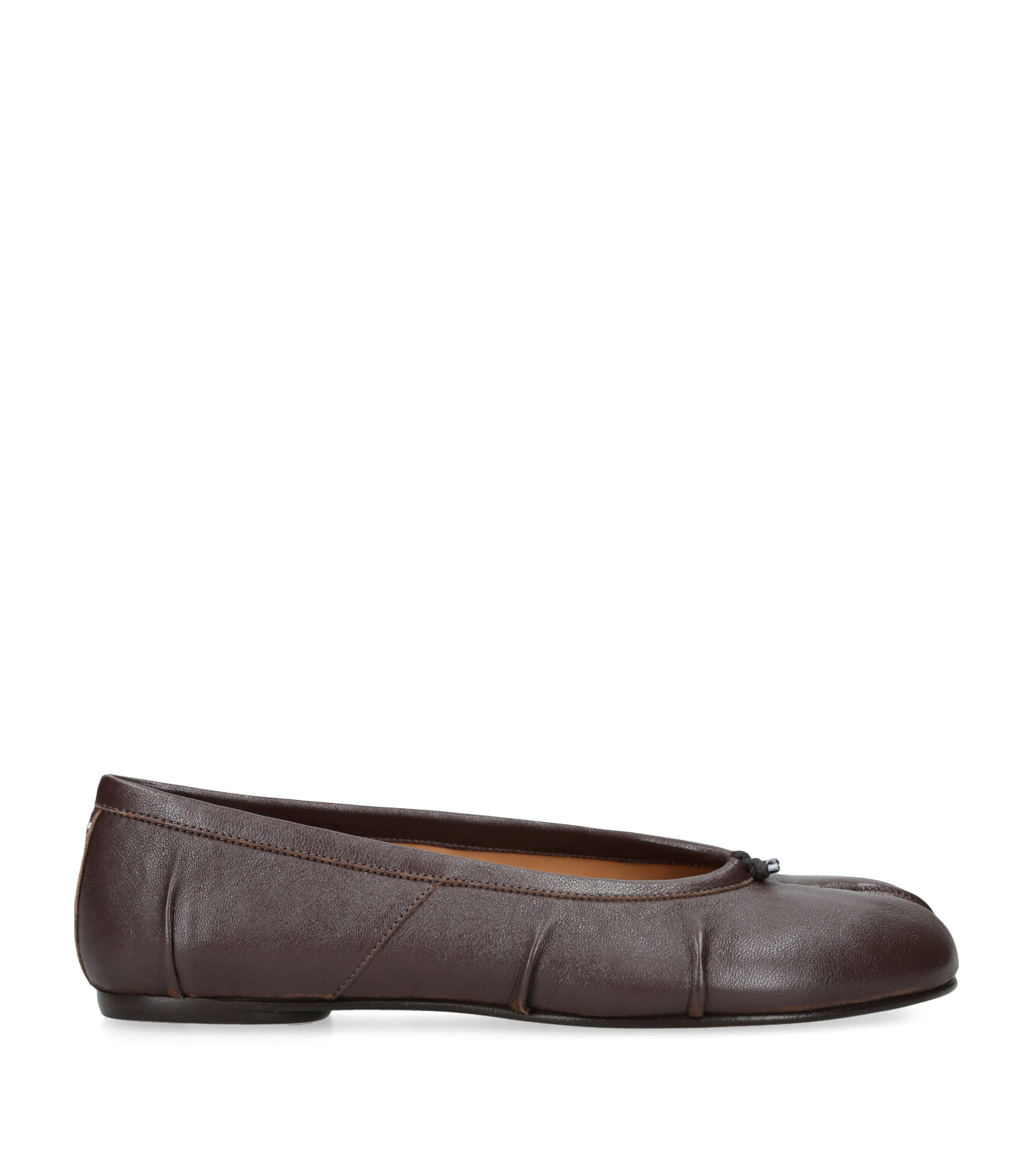 Maison Margiela Leather Tabi Ballet Flats