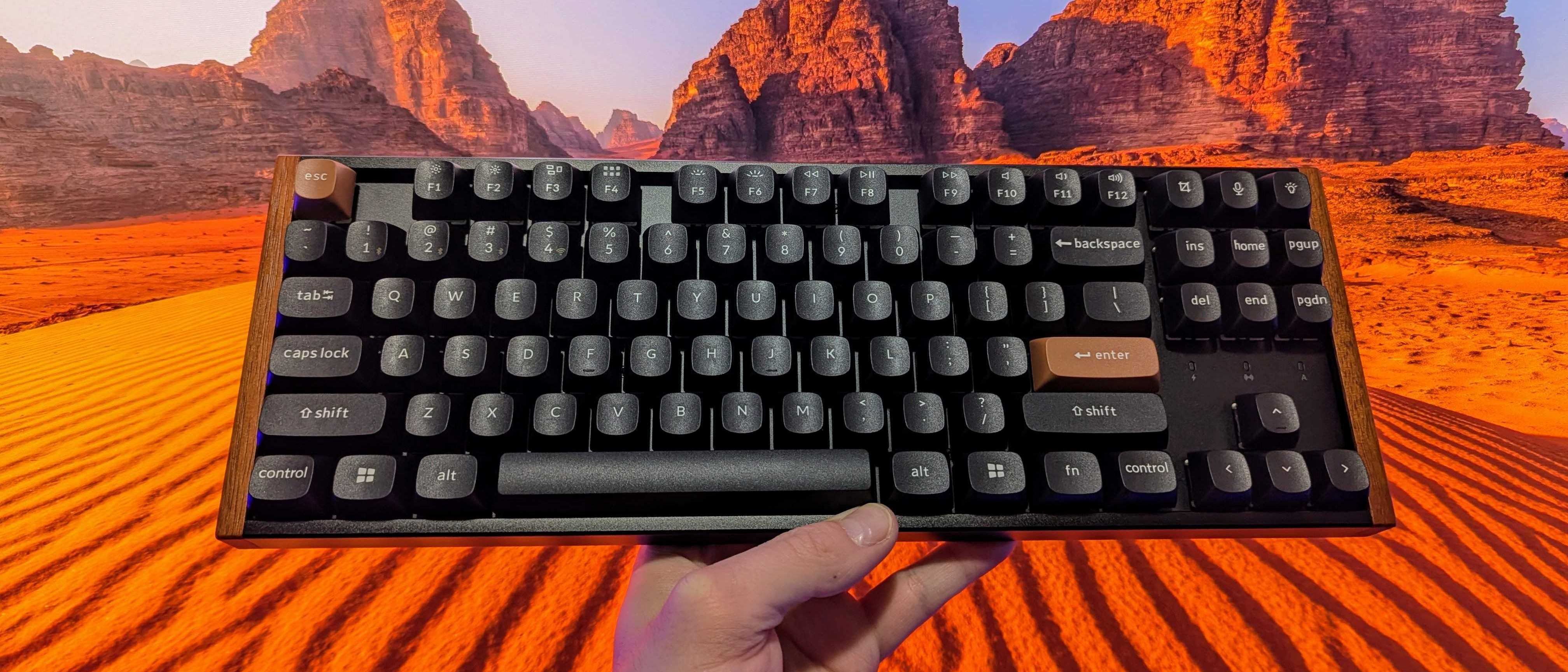 Image of the Keychron K8 HE wireless keyboard.