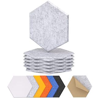 12 Pack Hexagon Acoustic Panels Self-Adhesive