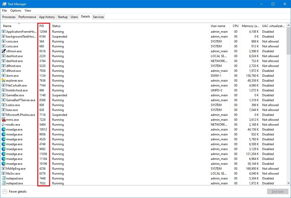 How to find out application Process ID on Windows 10 Windows Central