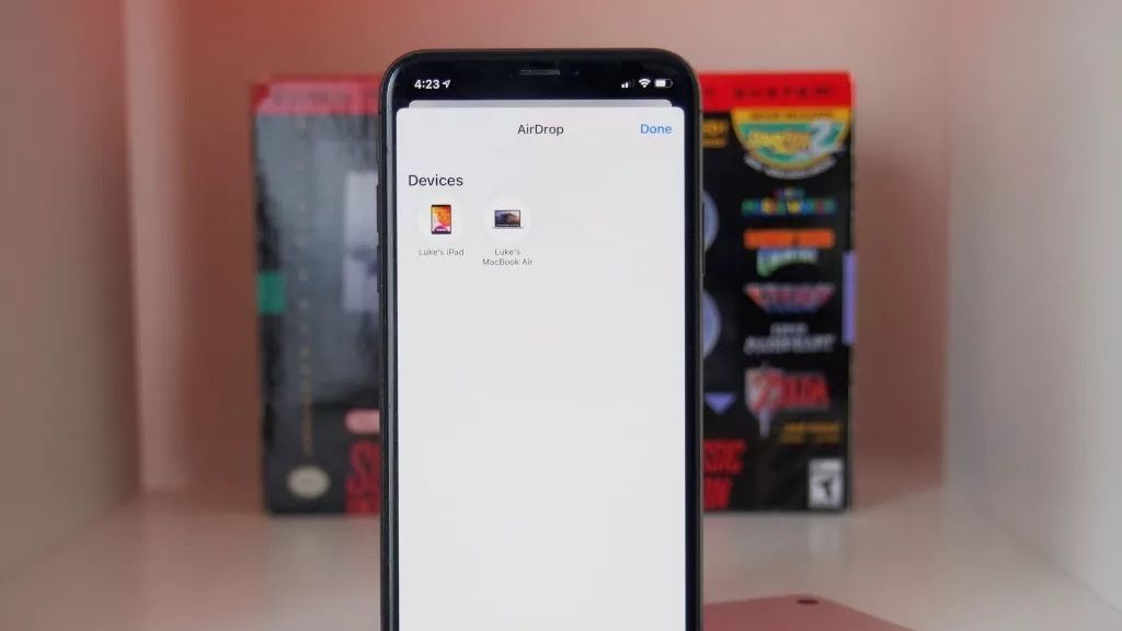 AirDrop on iPhone X