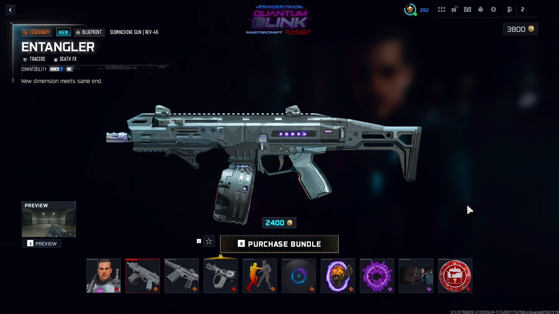 Examples of current Black Ops 7 premium cosmetics